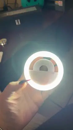 "Perfect Lighting Anywhere: Portable Selfie Ring Light for Phones & Laptops"