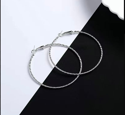 Silver Hoops