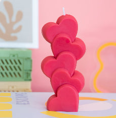 Heart Stacked Candle