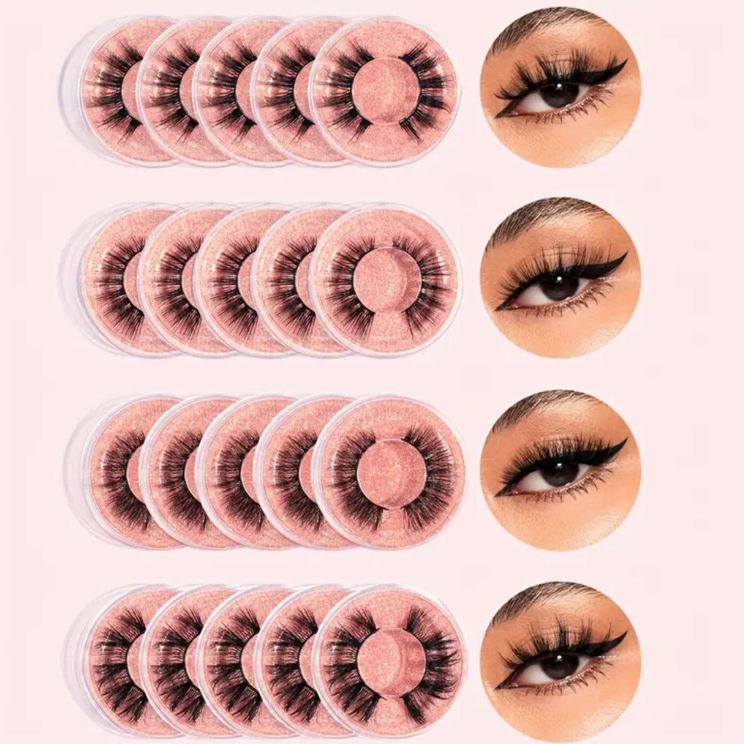 10 Pairs False Eyelashes