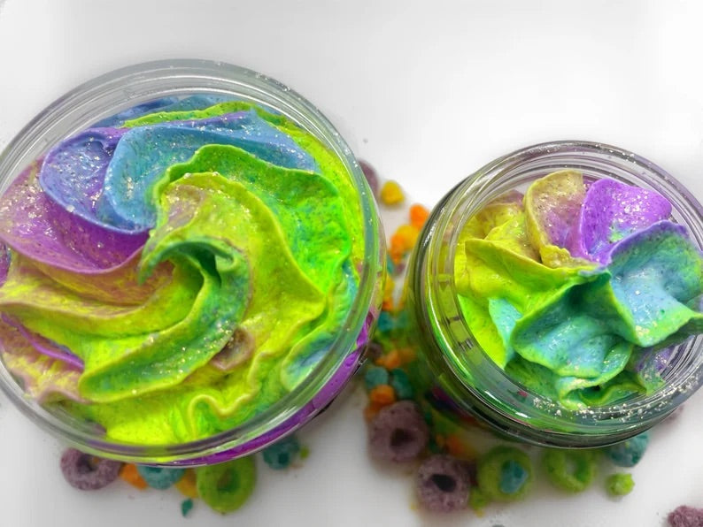 Fruit loops | whip soap | whipped body scrub | foaming sugar scrub