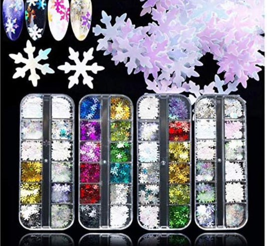 Snowflake Glitter Sequin Set