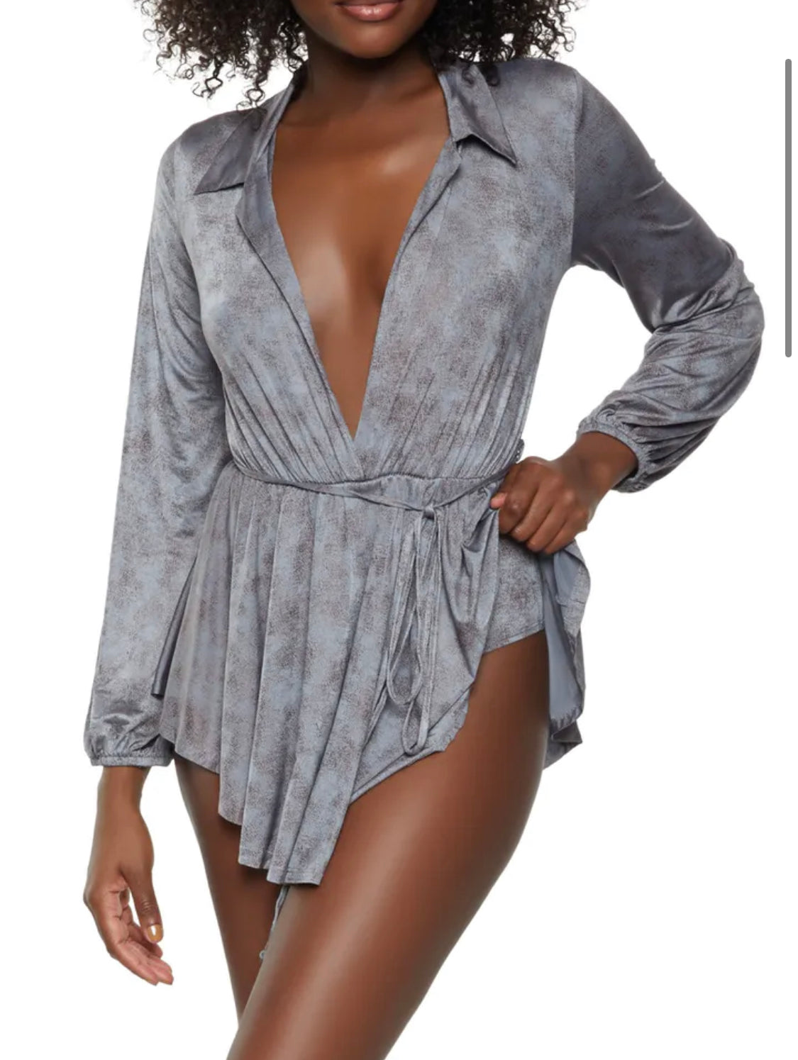 Long Sleeve Overlay Bodysuit