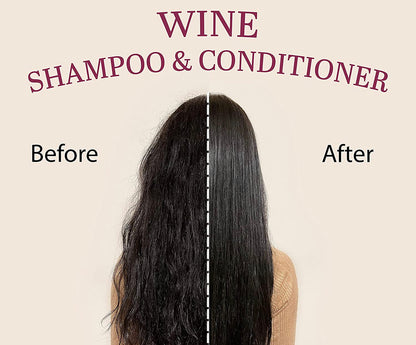 Wine Shampoo & Conditioner For Damage Free