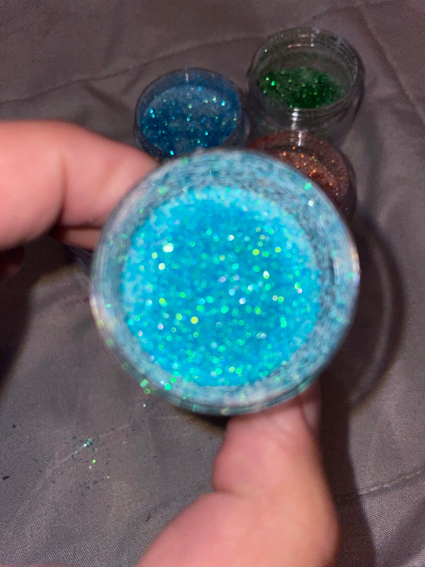 6pc Jumbo Loose Glitter Stacks