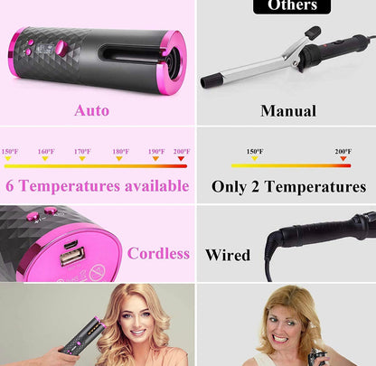 Wireless hair curler