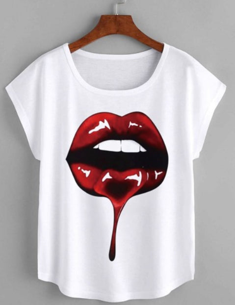 Lip Print Tee