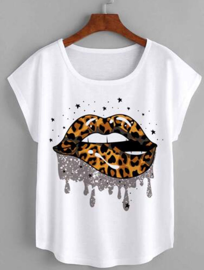 Lip Print Tee