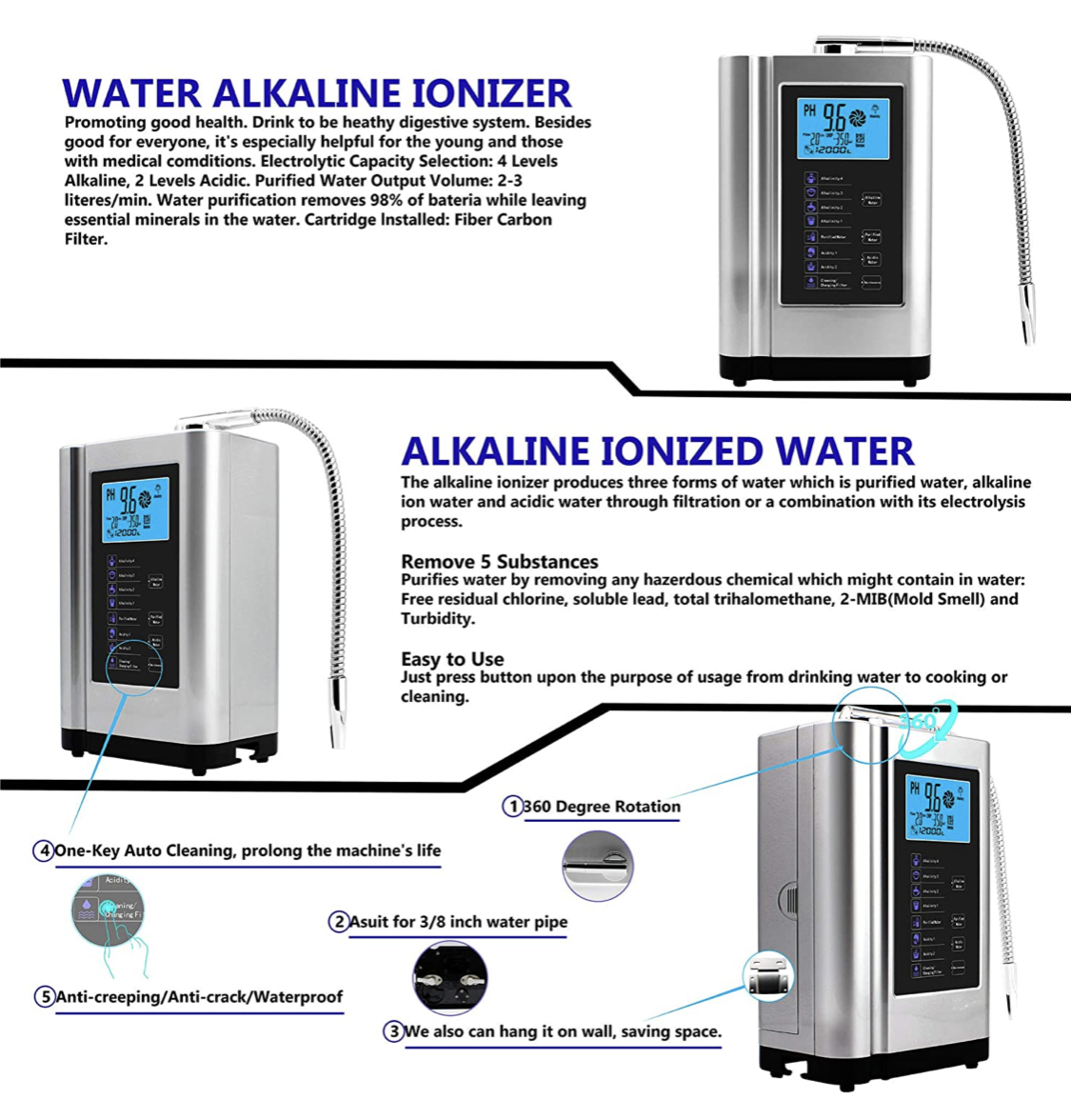 Kangen Alkaline Water Ionizer