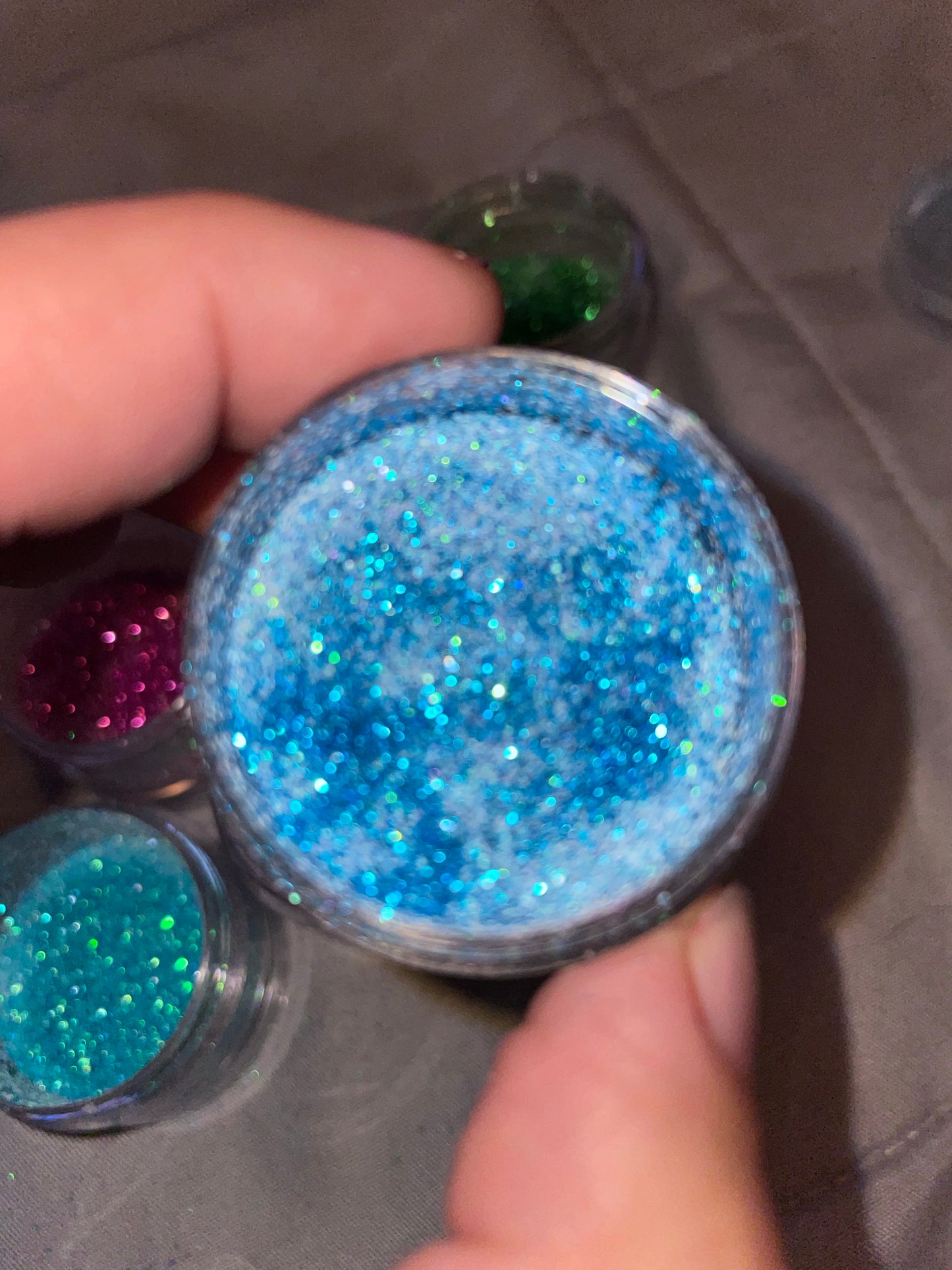 6pc Jumbo Loose Glitter Stacks