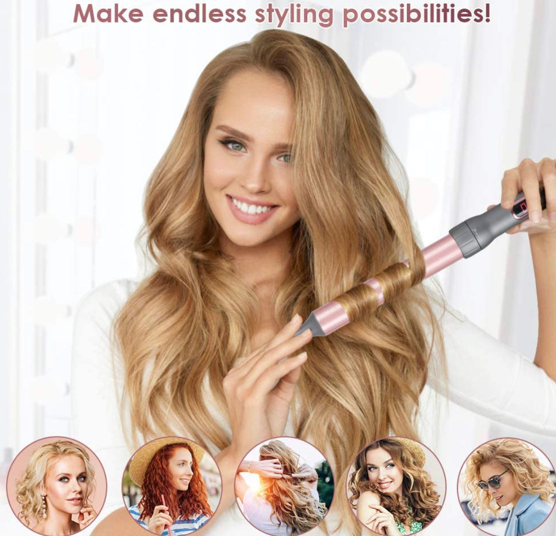 Curling Iron, 6-in-1 Curling Wand Set