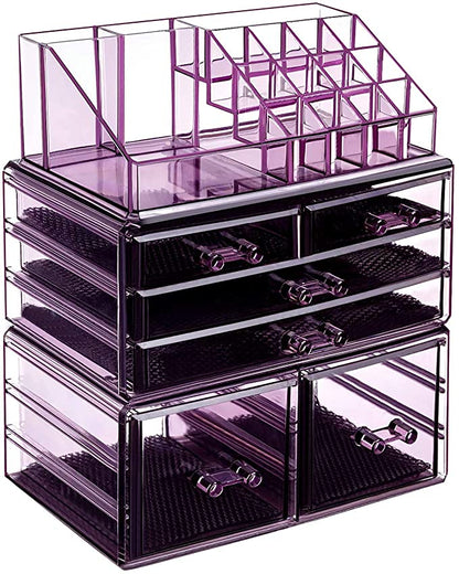 3 Pieces Acrylic Cosmetic/Makeup Storage