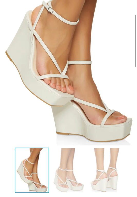 Strappy Wedge Sandals