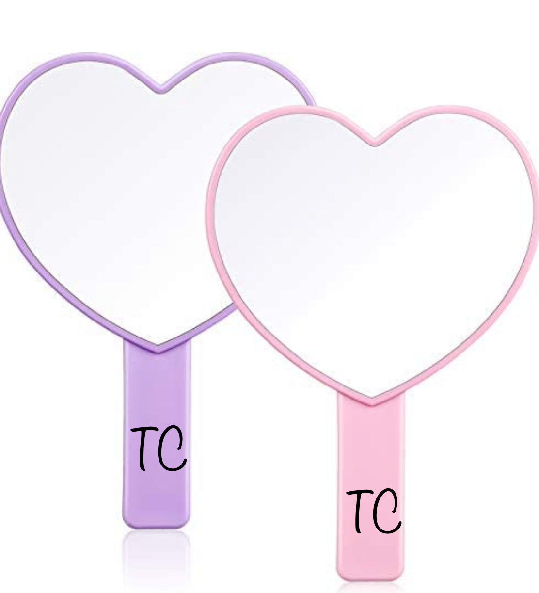 2pc Heart shaped Mirror