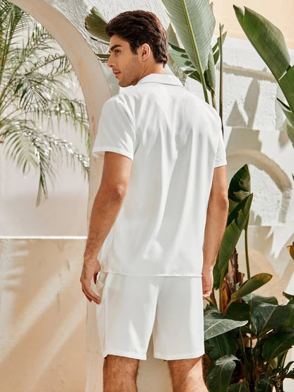 Mens outwear set white