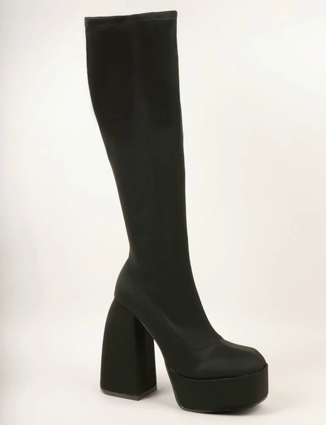 Lala Land Velvet Knee High Boots