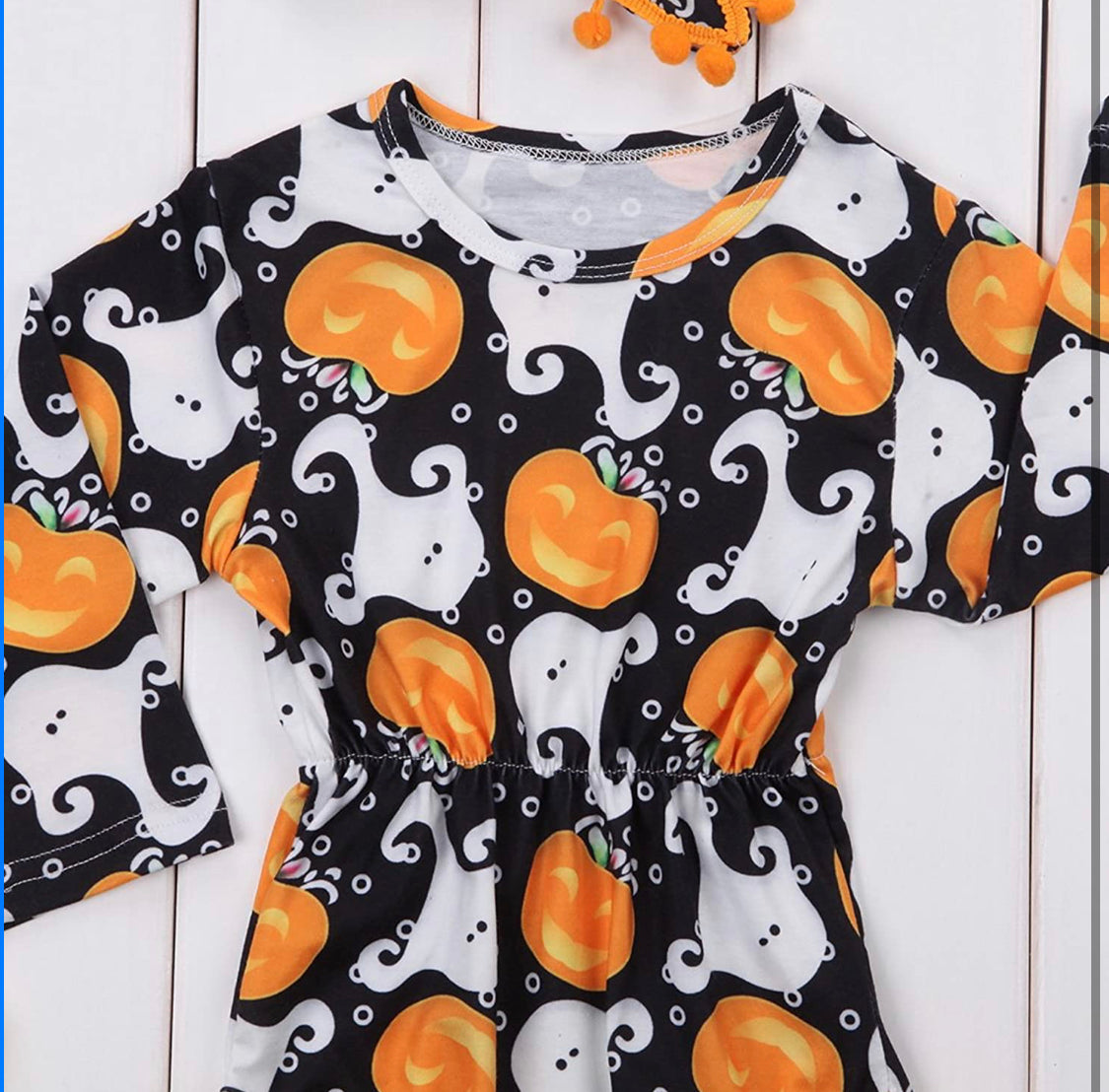 Orange pumpkin romper